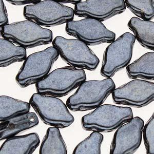 Navette - Jet Hematite 6x12mm 10gram Hilmas Pyssel