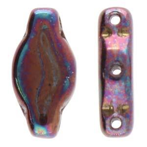 Navette - Jet Iris Luster 6x12mm 10gram Hilmas Pyssel