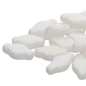 Navette - White Opaque Shimmer 6x12mm 10gram Hilmas Pyssel