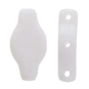 Navette - White Opaque Shimmer 6x12mm 10gram Hilmas Pyssel