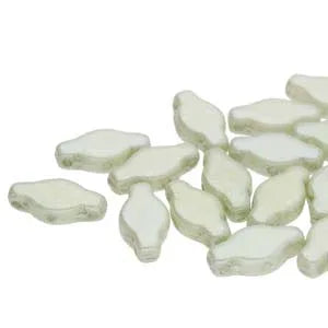 Navette - Chalk Green Luster 6x12mm 10gram Hilmas Pyssel