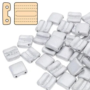 Fixer Bead Horizontal - Crystal Bronze Aluminium 5 gram Hilmas Pyssel