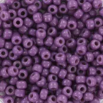 Miyuki Seed Beads - Duracoat Opaque Dark Orchid 8/0, 10 gram Miyuki