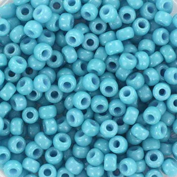 Miyuki Seed Beads - Duracoat Opaque Nile Blue 8/0, 10 gram Miyuki