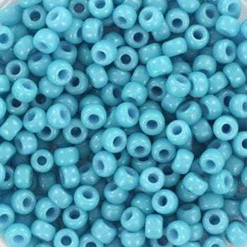 Miyuki Seed Beads - Duracoat Opaque Nile Blue 8/0, 10 gram Miyuki