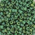 Miyuki Seed beads - Opaque Glazed Frosted Turtle Green 8/0, 10 gram Miyuki