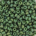 Miyuki Seed beads - Opaque Glazed Frosted Rainbow Shamrock 8/0, 10 gram Miyuki