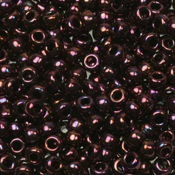 Miyuki Seed beads - Metallic Dark Raspberry 8/0, 10 gram Miyuki