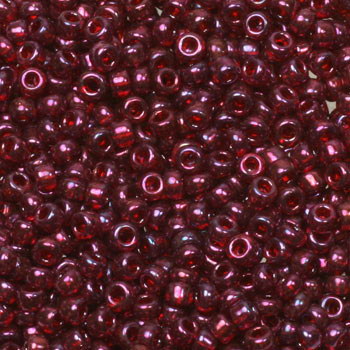 Miyuki seed beads - Gold Luster Cranberry 11/0, 10 gram Miyuki
