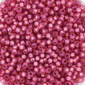 Miyuki Seed Beads - Silverlined Alabaster Dyed Dark Rose 11/0, 10 gram Miyuki
