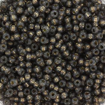 Miyuki Seed beads - Duracoat Silverlined Dyed Smoke Grey 11/0, 10 gram Miyuki