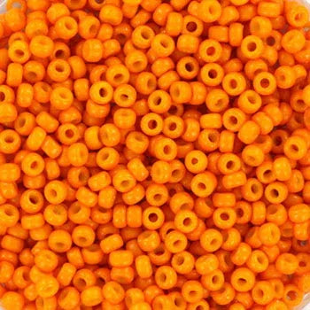 Miyuki Seed Beads - Duracoat Opaque Kumquat 11/0, 10 Gram Miyuki