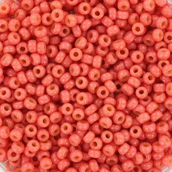 Miyuki seed beads - Duracoat Opaque Light Watermelon 11/0, 10 gram Miyuki