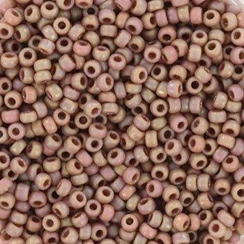 Miyuki Seed Beads - Opaque Glazed Frosted Rainbow Lavender 11/0, 10 gram Miyuki