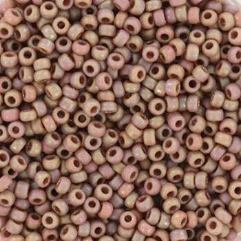 Miyuki Seed Beads - Opaque Glazed Frosted Rainbow Lavender 11/0, 10 gram Miyuki