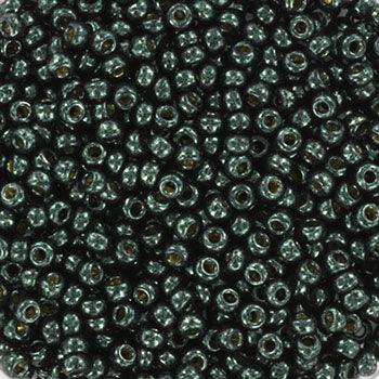 Miyuki Seed Beads - Duracoat Galvanized Black Moss 11/0, 10 gram Miyuki