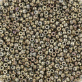 Miyuki Seed Beads - Opaque Luster Smoke Grey 15/0, 10 gram Miyuki