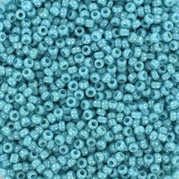 Miyuki Seed Beads - Opaque Luster Turquoise Green 15/0, 10 gram Miyuki