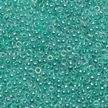 Miyuki Seed Beads - Ceylon Aqua Green 15/0, 10 gram Miyuki