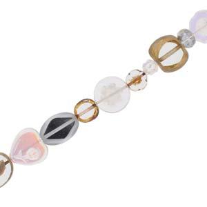 Table Cut - Svart Kristallmix 1 Sträng Hilmas Pyssel