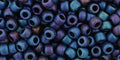 TOHO Seed Beads - Frosted Metallic Nebula 8/0, 10 gram TOHO