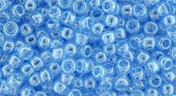TOHO Seed Beads - Transparent Luster Aquamarine 8/0, 10 gram TOHO