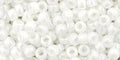 TOHO Seed Beads - Opaque Lustered White 8/0, 10 gram TOHO
