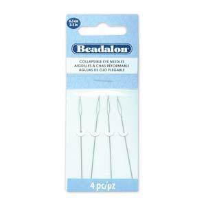 Pärlnålar Beadalon - Collapsible Eye Needle 4-pack Beadalon
