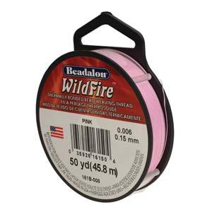 Wildfire 0,06 - Rosa, 50 Yards Beadalon