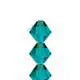 Tjeckiska MC Bicone - Blue zircon 4 mm, 1 sträng Preciosa