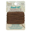 Knot-it Waxed Brazilian cord - Brun 13,7 m Beadsmith