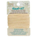 Knot-it Waxed Brazilian cord - Cream 13,7 m Beadsmith