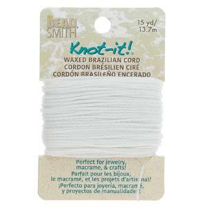 Knot-it Waxed Brazilian cord - Extra Vit 13,7 m Beadsmith