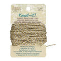 Knot-it Waxed Brazilian cord - Metallic Guld/Silver 13,7 m Beadsmith