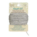 Knot-it Waxed Brazilian cord - Metallic Silver 13,7 m Hilmas Pyssel