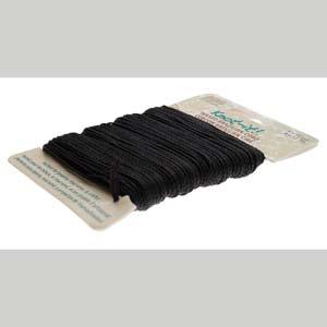 Knot-it Waxed Brazilian cord - Svart 4 x 13,7 m Beadsmith