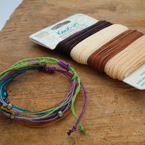 Knot-it Waxed Brazilian cord - Java Vibes 4 x 13,7 m Beadsmith