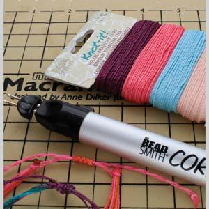 Knot-it Waxed Brazilian cord - Youthful Expressions 4 x 13,7 m Beadsmith