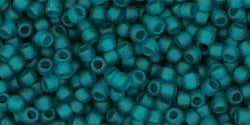 TOHO Seed Beads - Transparent Frosted Teal 11/0, 10 gram TOHO