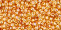 TOHO Seed Beads - Transparent Rainbow Med Topaz 11/0, 10 gram TOHO