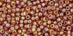 TOHO Seed Beads - Transparent Rainbow Topaz 11/0, 10 gram TOHO