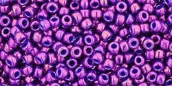 TOHO Seed Beads - Higher Metallic Grape 11/0, 10 gram TOHO