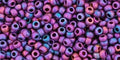TOHO Seed Beads - Higher Metallic Frosted Mardi Gras 11/0, 10 gram TOHO