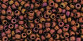 TOHO Seed Beads - Higher Metallic Frosted Copper Twilight 11/0, 10gram TOHO
