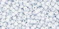TOHO Seed Beads - Opaque Pastel Frosted Lt Grey 11/0, 10 gram TOHO