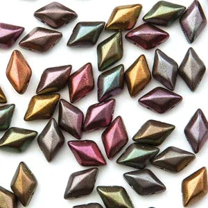 Matubo Mini Gemduo - Crystal Violet Rainbow 6x4mm, 5 gram Matubo