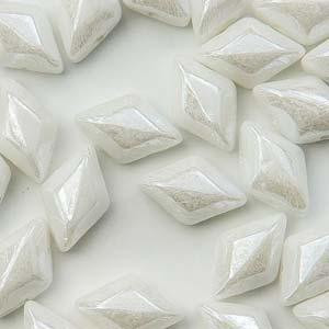 Matubo Mini Gemduo - Chalk White Luster 6x4mm, 5 gram Matubo