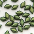 Matubo Mini Gemduo - Gold Shine DK Olive Green 6x4mm Matubo