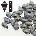 Kite Bead - Gold Splash Montana 9x5mm 10 gram Hilmas Pyssel