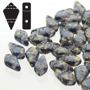 Kite Bead - Gold Splash Montana 9x5mm 10 gram Hilmas Pyssel